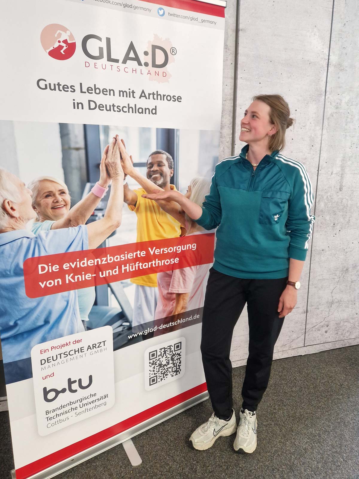 GLA:D – Gutes Leben mit Arthrose Aufsteller